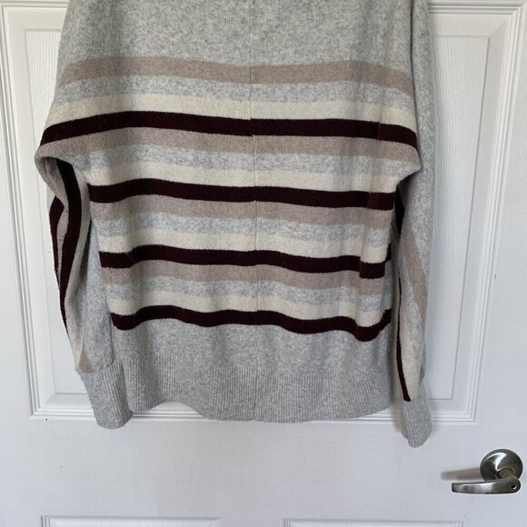 Loft Striped Dolman Sweater Small Multicolor Soft Round Neck NWOT - Picture 5 of 12